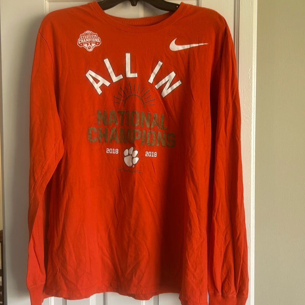 Nike Clemson Tigers 2019 All In National Champions Long Sleeve T Shirt
